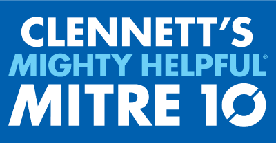 Clennett's Mitre 10 logo